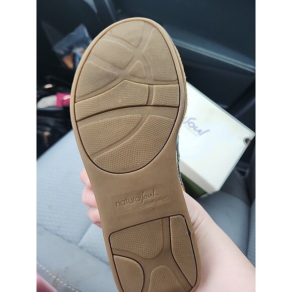 Natural Soul By Naturalizer Women's 7.5 MED Green Leather Sandals Style Dalton - Picture 10 of 10